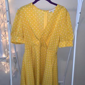 Senlis Yellow Mini Dress